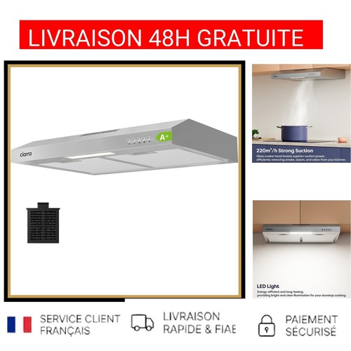 Hotte aspirante ciarra 60cm - hotte,