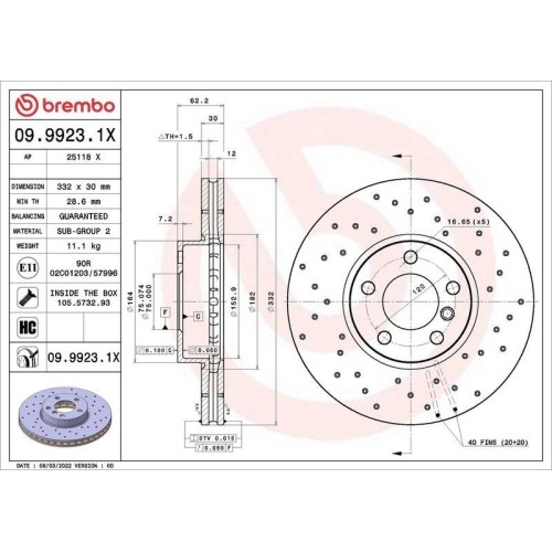 Disque frein brembo - frein,