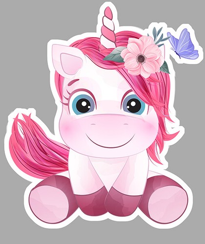 Licorne peluche bebe mignon - licorne,