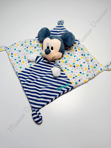 Doudou plat carré souris - doudou,