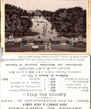 Paris, advertising image Salon de Coiffure 25 rue Rochechouart vintage CDV albu