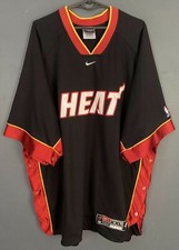 VINTAGE NIKE MEN'S MIAMI HEAT NBA BASKETBALL SHIRT JERSEY MAILLOT SIZE 2XL XXL