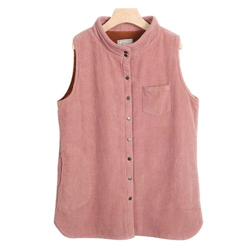 Femme velours gilet col rond - femme,