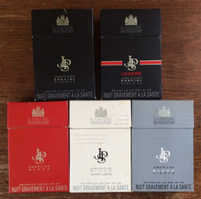 Pour collection 5 paquets de cigarettes vides  : JPS  - John Player & Sons