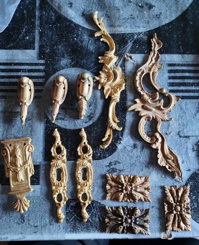 Lot ornements meuble bronze - ornements,