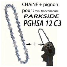 chaîne  pour Mini tronçonneuse Parkside PGHSA 12C3