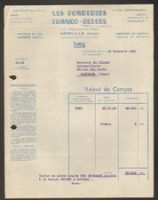 MERVILLE (59) FONDERIE FRANCO-BELGE "POELE L.F.B." en 1950