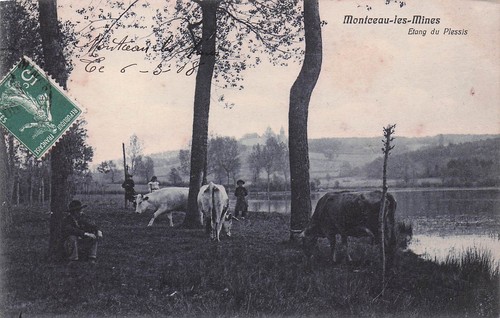 Montceau les mines - mines, etang