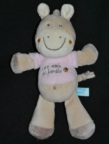 Doudou ane poney beige - poney,