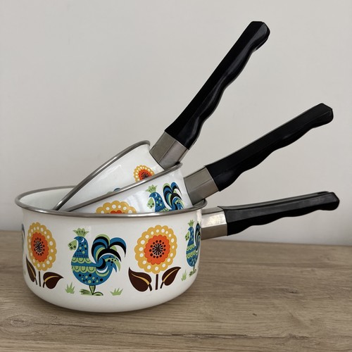 Lot casseroles émaillé - 3,