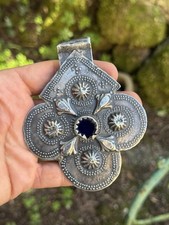 Antique pendant - Berber work, Maghreb 19th century - jewel Algeria Morocco