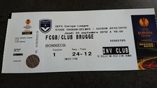 BORDEAUX BRUGGE FCGB CLUB BRUGGE BELGIQUE TICKET EUROPA LEAGUE 2012 2013 