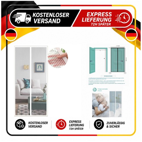 Moustiquaire porte magnétique - porte,