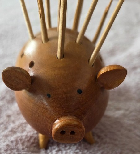 Ancien cochon porte cure - , dents