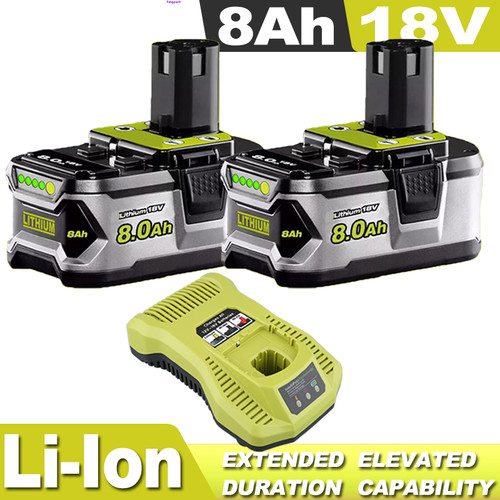 18v batterie pour ryobi - batterie, 8ah