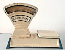 ANTIQUE TOY - LARGE CANVAS GROCERY SCALE - IDEAL VINTAGE DECORATION - 37 CM