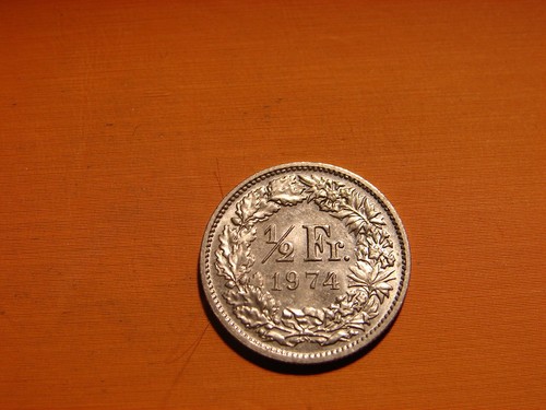 Suisse franc 1974 - suisse., 1/2