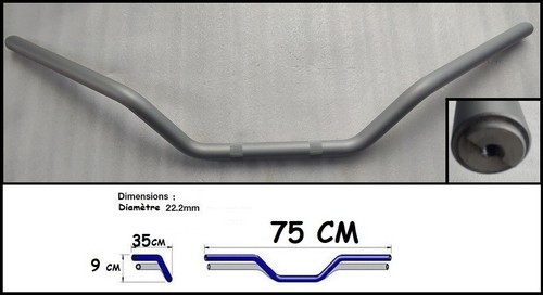 Guidon type origine 125 - guidon,
