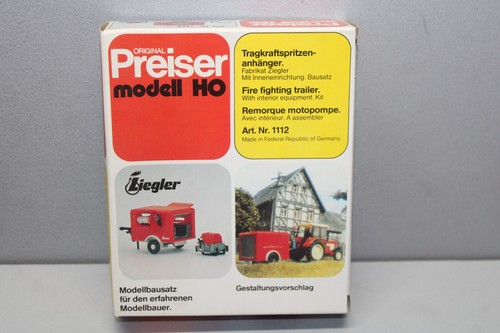 Preiser 1112 kit remorque - preiser,