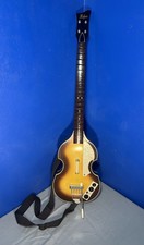 Xbox 360 Rock Band Beatles Hofner Guitar Wireless XBGTS3 TESTED WORKS *READ*