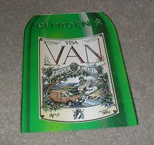 Citroen Visa Van Brochure 1985 - C15 Platform
