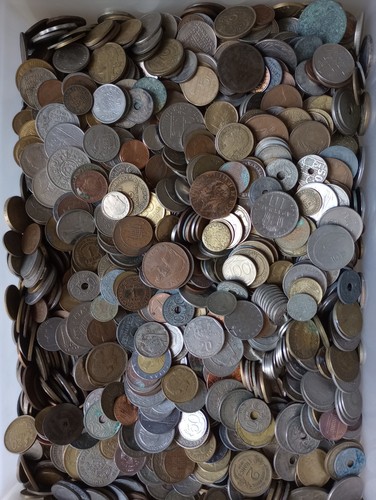 Lot kilo pièces monnaie - 1,