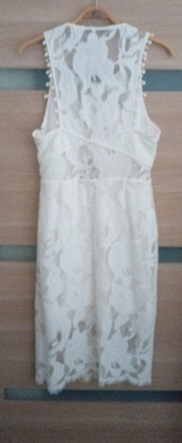 Robe guess t42 blanc cassé - robe,