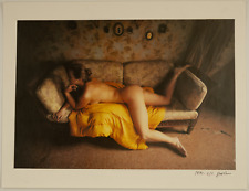 Nude on a Sofa, Must Identify, 1991 Matte Silver Print 38.5x50 Cir