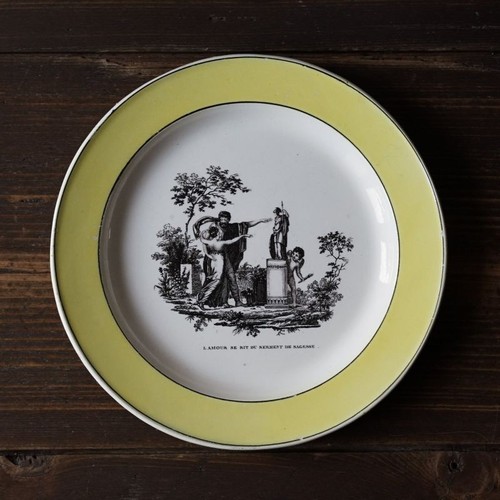 Assiette ancienne faience - ancienne,