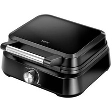 Gaufrier Professionnel pour 2 Gaufres Belges Épaisses, Plaques Antiadhésives 150