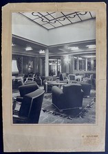 2 photos Albert Susterre - liner - furniture by Leleu and Jouve - 