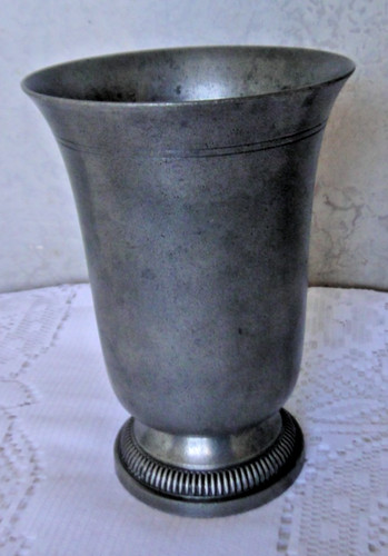 Vase grande timbale étain - en,