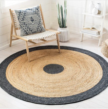 Tapis rond 100 % jute naturel