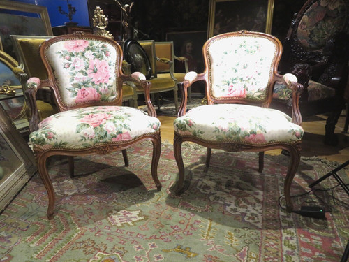 Ancienne paire fauteuils - ancienne,