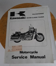 Vintage Kawasaki VN1500 Classic Tourer Vulcan Nomad 1998-2001 Service Manual