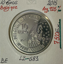 BELGIQUE - 10 EURO 2015 - Pièce de Monnaie en Argent // Qualité : BE
