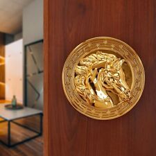 10.2cm Zinc Cheval Principal Poignée de Porte pour Toutes Les Paquet 1 Doré