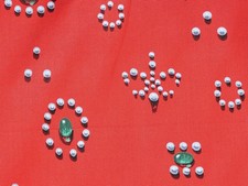 Vintage 1953 Associated American Artists Fabric "Magic Pearls" William Beecher