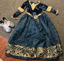 NWT Disney Store Merida Sz 2/3 Shoes and Nice Condition Sz. 7/8 Dress! Pretty!