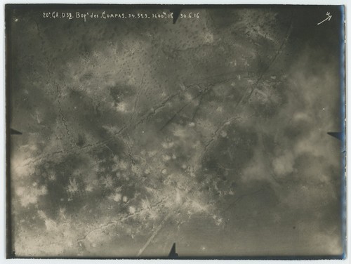 Vue aérienne juin 1916 - aérienne.,