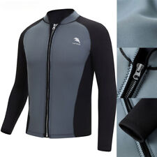 Neoprene Split Diving Suit Jacket Men's Swimming Top Wetsuit Snorkeling Coat