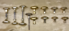 Lot 15  Anciennes  Poignées Olive Laiton Boutons de Porte carré de 6 mm