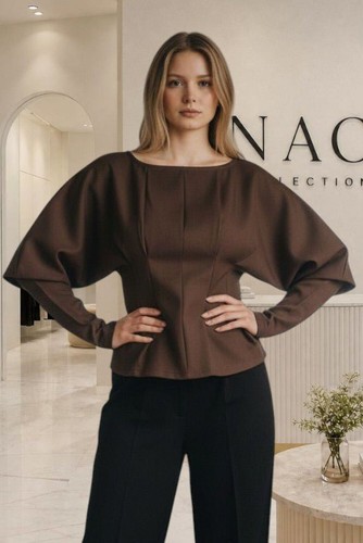 Top manches bouffantes dos - bouffantes,