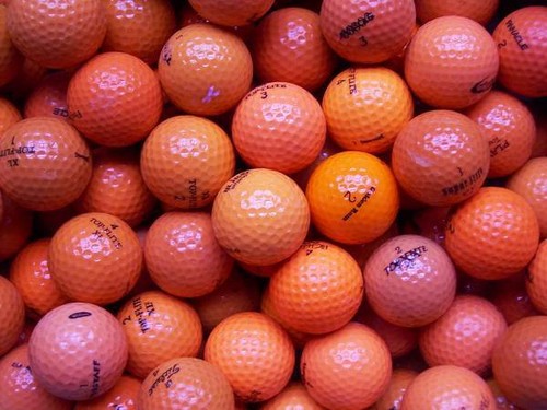 Balles golf mix orange - balles,
