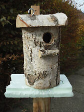 Nichoir Bouleau Massif 17cm Hauteur Stamm Star Mésange Nr.32 Logis Trou Ø 30mm