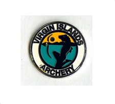 Pin's tir à l'arc archery fédération Virgin Islands Iles Vierges