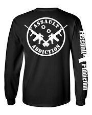 Assault Addiction t shirt Assault rifle 2nd amendment ar15 m4 ak47 life guns  