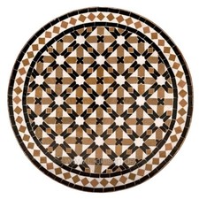 Table De Jardin Ronde Table Bistrot Table En Mosaïque Marocaine Sénégal-3 D60Cm