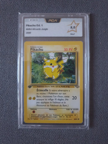 Carte pokémon pikachu edition - carte,