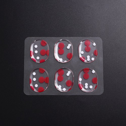 6pcs silicone auto adhésif - ,